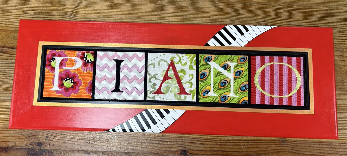 robinspielberg's tweet image. This latest needlepoint project proves I have the patience to stab something thousands of times with a little needle. #needlepoint #pandemicproject #musicianlife