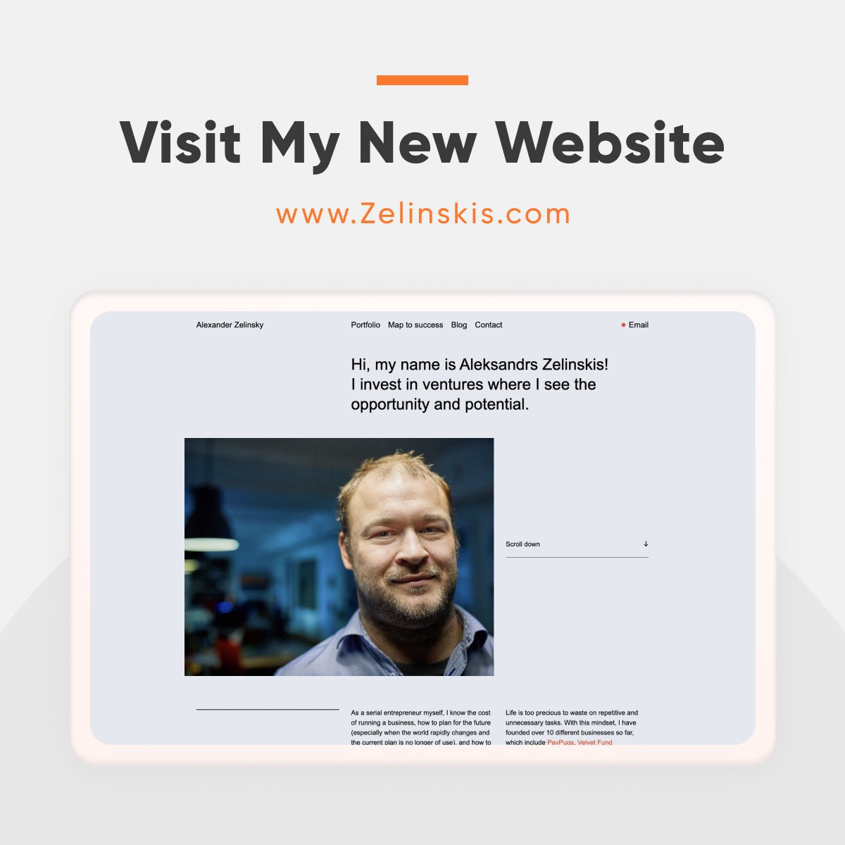 Long time since I wrote something here. Looks like need to restart this as well. :)

And who is doing what on this beautiful rainy evening, I am finally happy to announce we started my new web. 

Anyone interested? Zelinskis.com