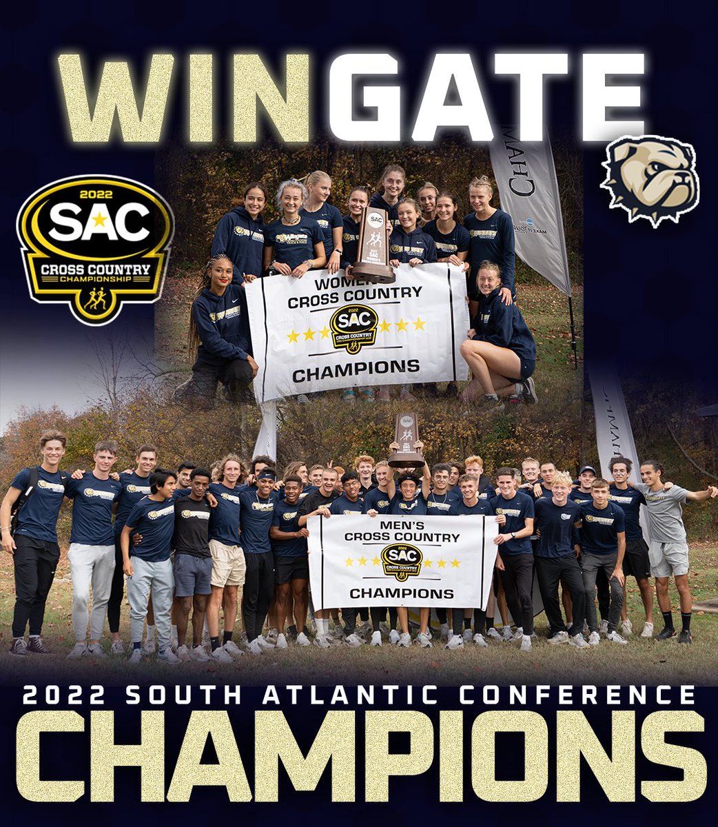 🏆SAC CHAMPS🏆 

Both <a href="/Wingate_XCTF/">Wingate Track & Field and Cross Country</a> teams defended their SAC titles by rolling to a pair of SAC Championships!

#OneDog