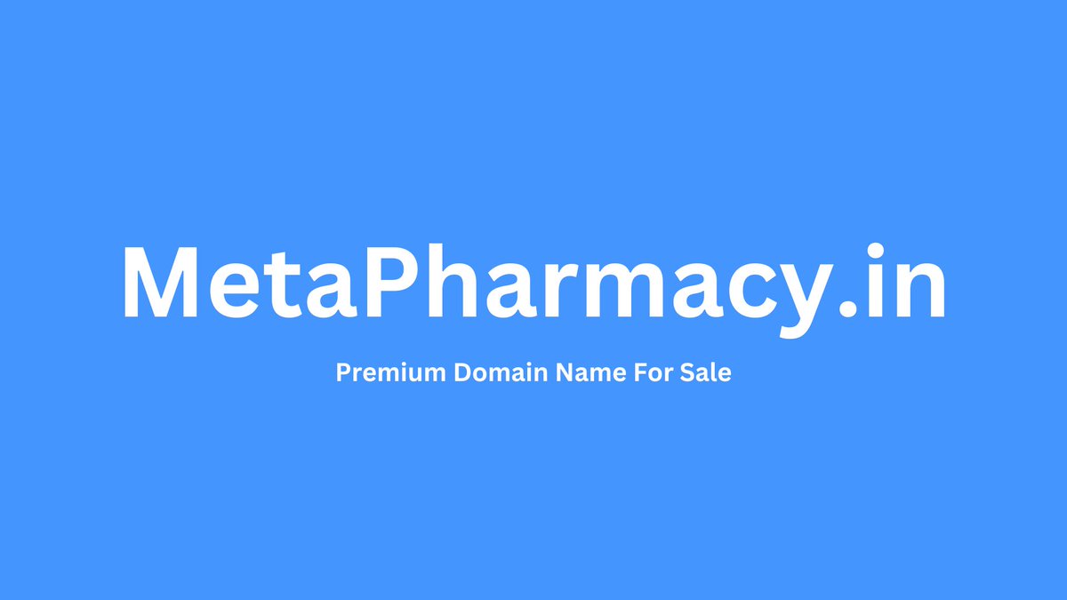 domains_perfect's tweet photo. https://t.co/MSf2n2TQ2s
Premium #Domainname For Sale
#Meta #MetaPharmacy #Metaverse #Crypto #VR #DAO #AI #BigData #AR #ML #IoT #DeFi #Startups #100DaysOfCode #fintech #Blockchain #Bitcoinย #ETH #technology #Web3 #MetaverseNFT #Cloud #Business #MetaverseSecurity #NFT #Pharmacy https://t.co/M054amg4sj