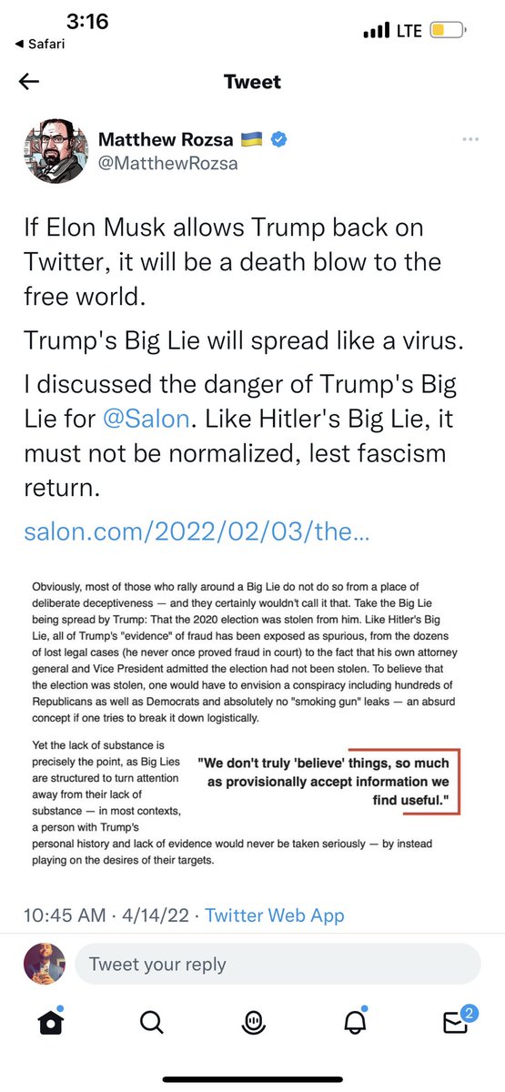 ١-فكرة خدمة تويتر الزرقاء التي تحدث عنها السيد @elonmusk عظيمة جدًا ولها أبعاد رائعة ليس الخدمات الت...