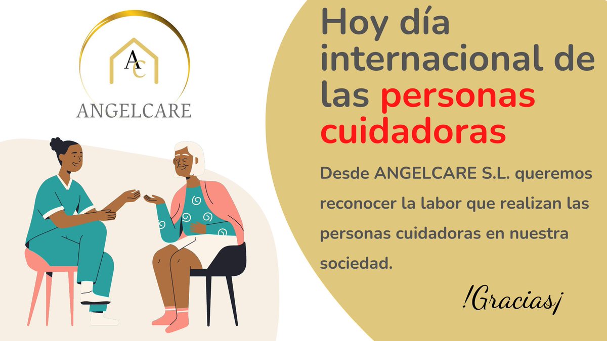 Angelcare22's tweet image. Hoy 5 de noviembre Día Internacional del Cuidador
#cuidadora 
#angelcare
#teayudamos