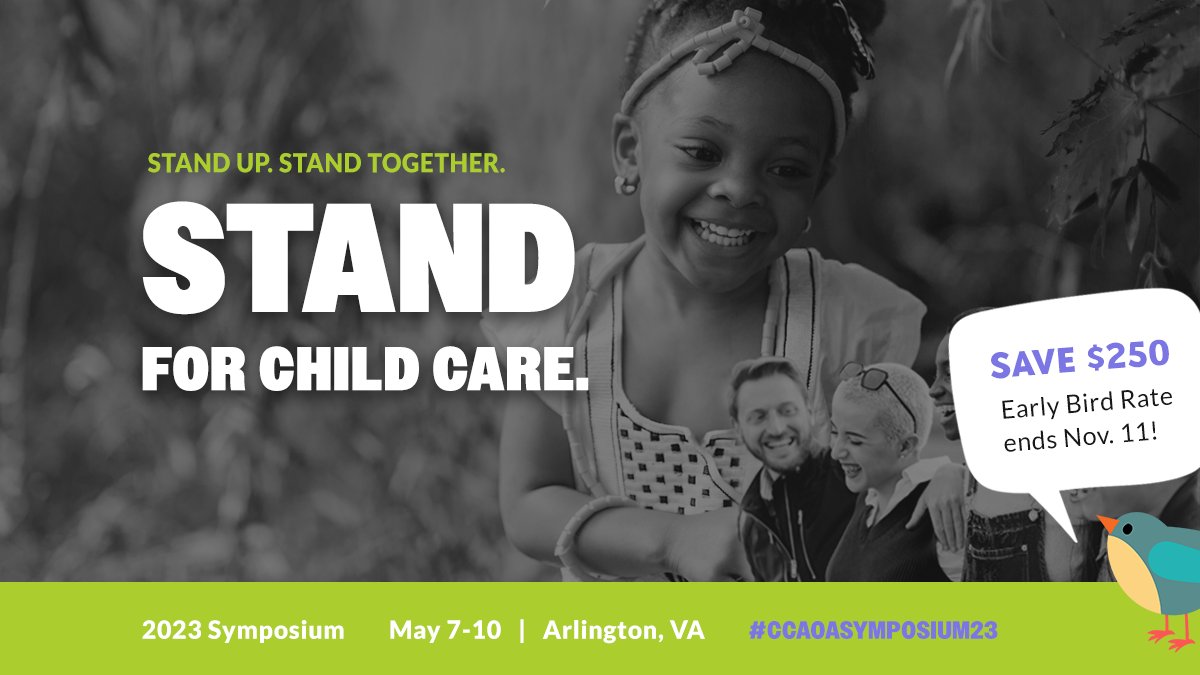 We had an inspiring week at #ccaoaLeadership22! I hope you'll join @childcareaware for the next event: #ccaoaSymposium23, May 7-10, 2023. Register now to take advantage of early bird rates --> hubs.li/Q01rylCs0