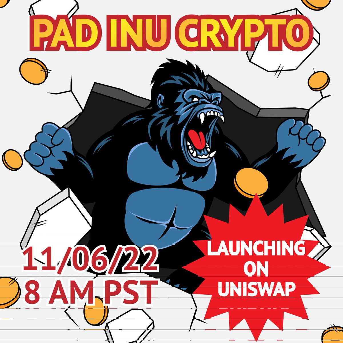 Padinucrypto's tweet photo. Less then 24 hours til we launch on uniswap! The first exchange the community voted on! Don't miss out on this first ever community token! Let's change the world. One token at a time! Pad inu to the moon https://t.co/B8CmIHOEnS