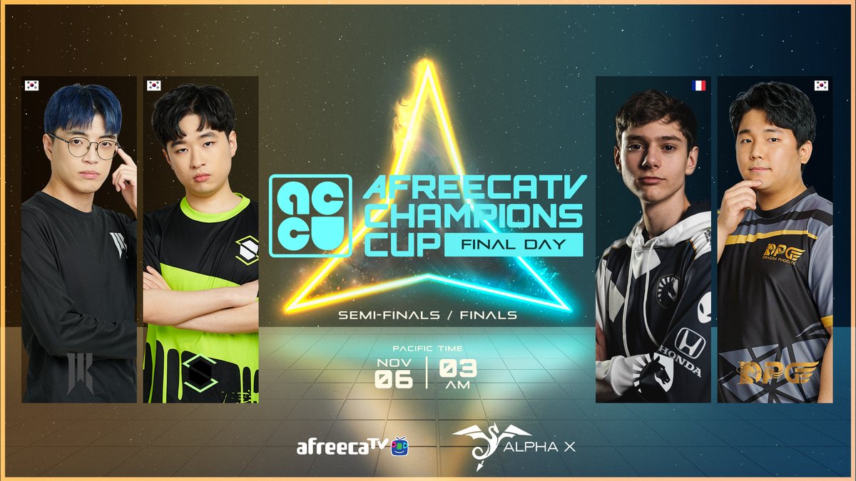 ACC The Final Day
🔴 Semi Finals &amp; Finals Live Now!
play.afreecatv.com/alphaxsc2
