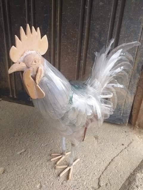 rogeliomtz75's tweet image. Todo fue hecho a mano utilizando botellas de plástico.