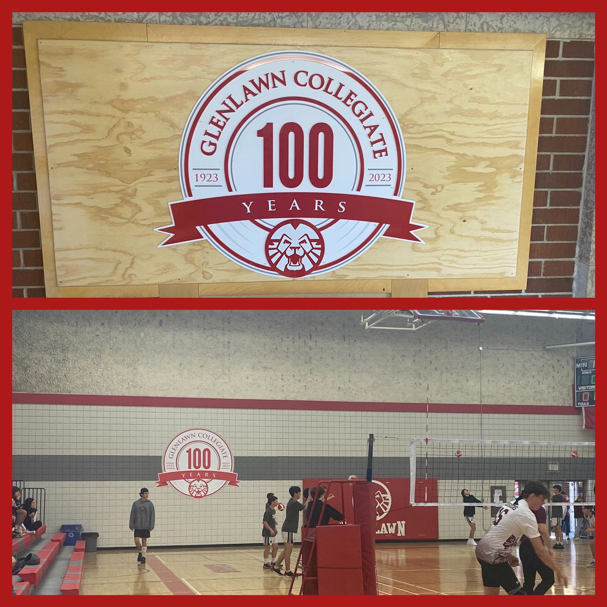 Excited to get up the new signage! #100yearsstrong #lionpride #wearebettertogether