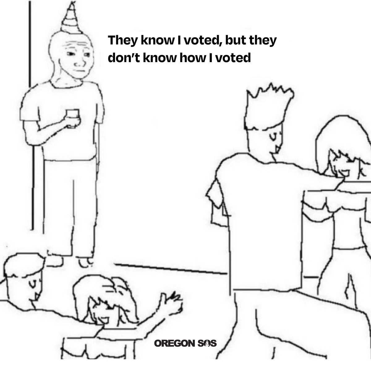 Voting in Oregon feels ✨GOOD✨. It's time to get #VoteReady:

☑️ Just grab your ballot and a blue or black pen!
☑️ You don't need a stamp It's not a test: you don't have to vote on everything.
☑️ How you vote is private Make a plan to vote, today! OregonVotes.gov #orpol