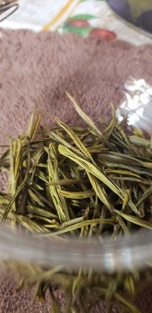 Enjoying Anji Bai Cha and practicing a little peace of mind. 
#lettingthatgo #peaceofmind #greentea
