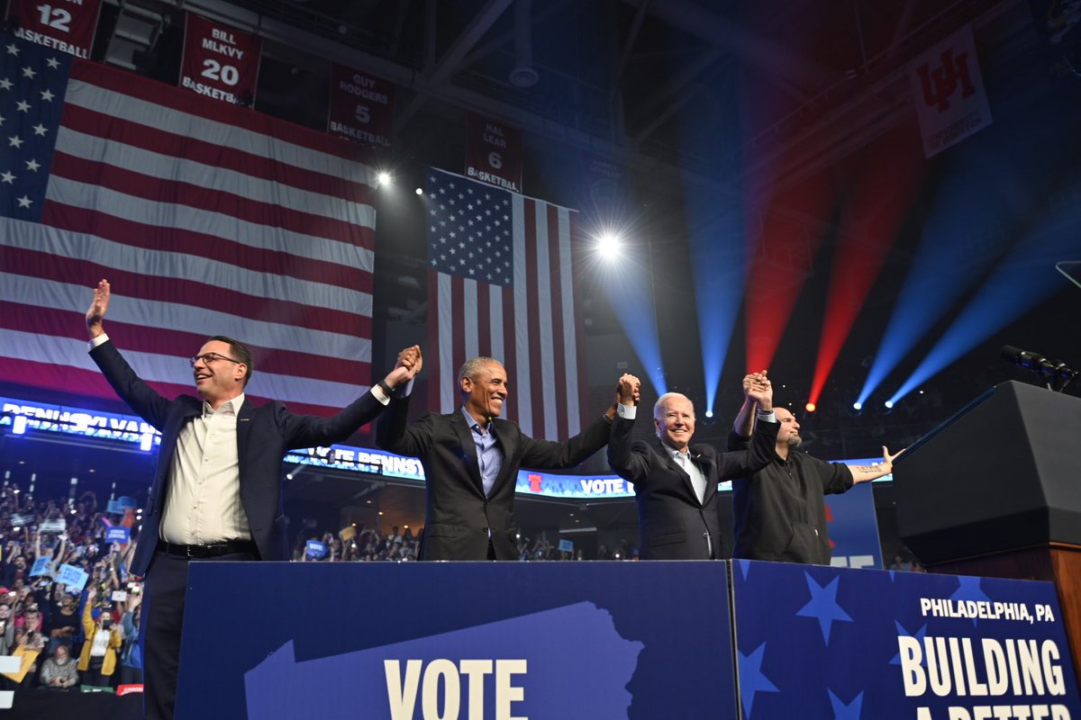 Our democracy is on the ballot.

If we want to build on the progress that <a href="/JoeBiden/">Joe Biden</a> and Democrats have made so far, then we’re going to need everybody to make their voices heard on Tuesday.

Show up. Vote on November 8th. Encourage your friends, family, neighbors to join you.