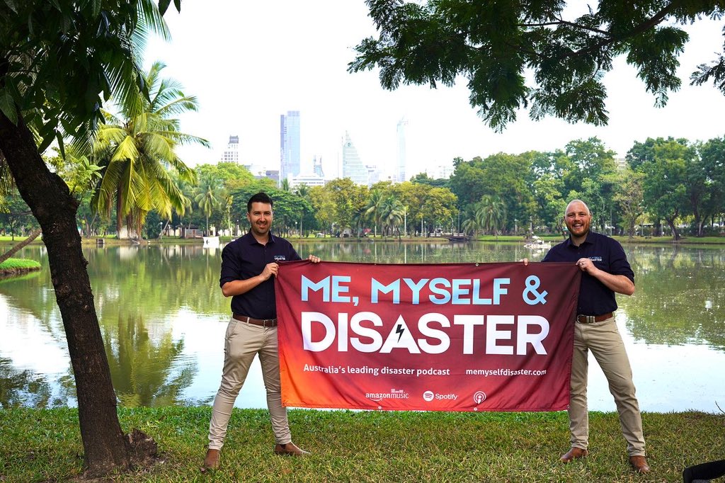 We’re taking the podcast to Asia this week. Great to meet with disaster exports from Thailand and the wider region. Stay tuned for more episodes soon at memyselfdisaster.com #podcast #disaster #thailand