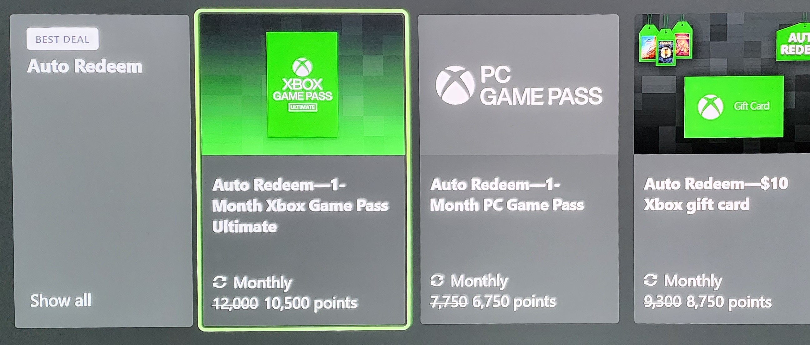 Microsoft Rewards Offers No Redeemable Xbox Game Pass Ultimate