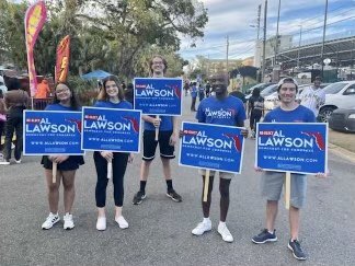 Team Lawson is at the FAMU game. Go Rattlers! #FL02