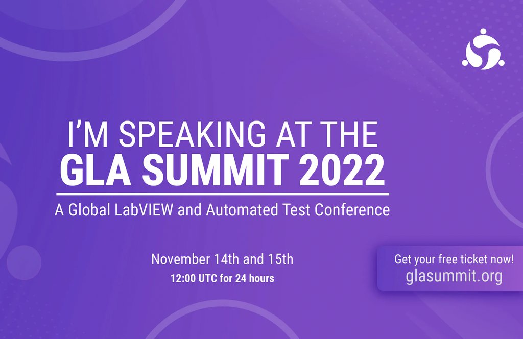 Let your network know that they can catch you at The 2022 GLA Summit! 

#labview #labviewcon #labviewtraining #techconference #LabVIEWconference #labviewdevelopers #newtech #techcon #NI #GLASummit #LabVIEWFriends