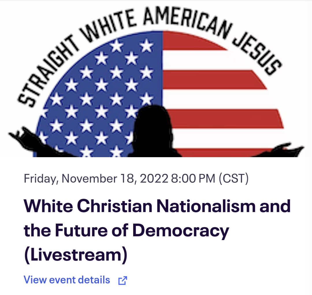 Just registered for the @StraightWhiteJC conference on #ChristianNationalism! @BradleyOnishi
#christofascism #whitechristiannationalism #whiteevangelicals #DemocracyIsOnTheBallot
bradonishi.com/nationalism/