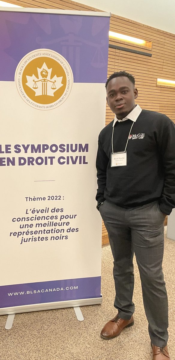 An event to remember! Glad to have
assisted the Civil Law Symposium with formidable guests and honourable members to discuss the necessity for a greater representation of black jurists in the province of Québec. <a href="/blsacanada/">BLSA Canada</a> <a href="/BLSAMcGill/">Black Law Students' Association of McGill</a>