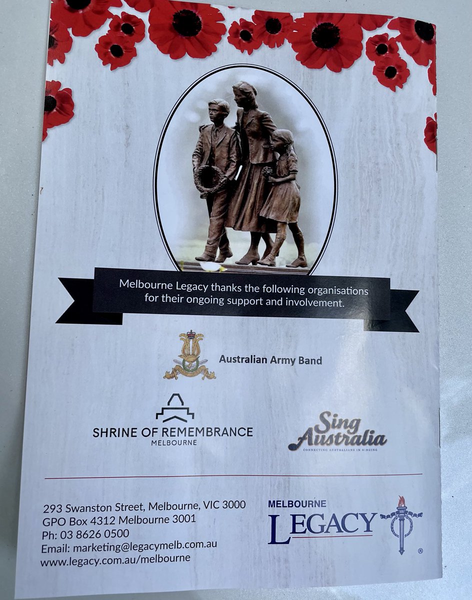 Privileged to be at the Melbourne Legacy Remembrance Day service this morning 
Melbourne Legacy have supported families of Veterans for many decades 
Including my family when I was young 
They are a fantastic organisation that deserves all the support that can be provided
