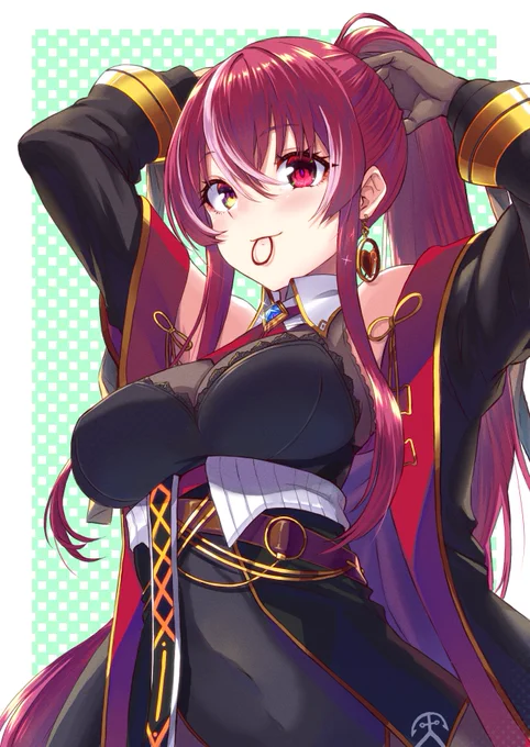 ポニテ船長がかわいすぎたので…  #マリンのお宝 