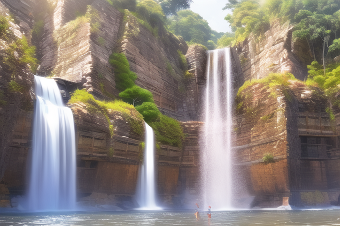 「1girl waterfall」 illustration images(Latest)