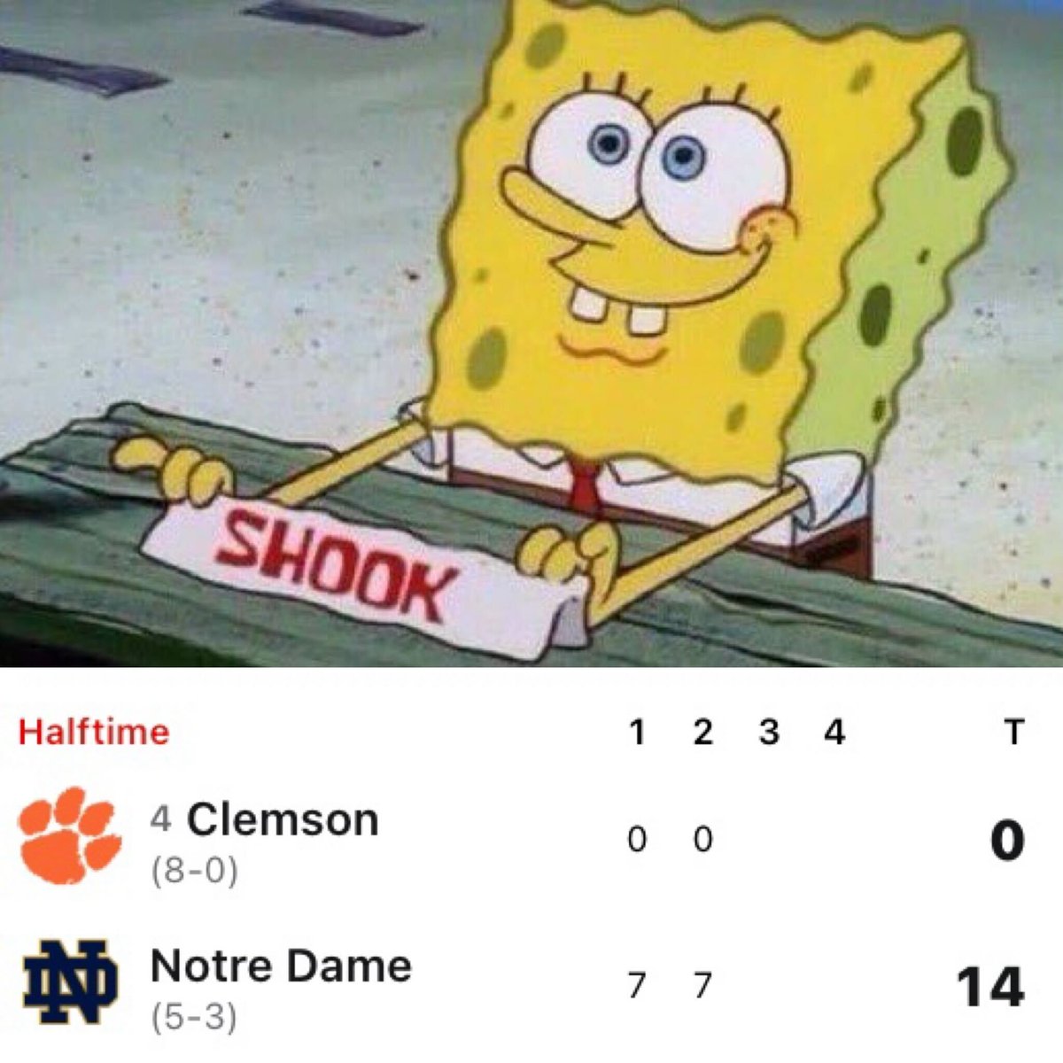 SportsCenter On Twitter NOTRE DAME IS UP 14 0 OVER NO 4 CLEMSON AT sportscenter-on-twitter-notre-dame-is-up-14-0-over-no-4-clemson-at