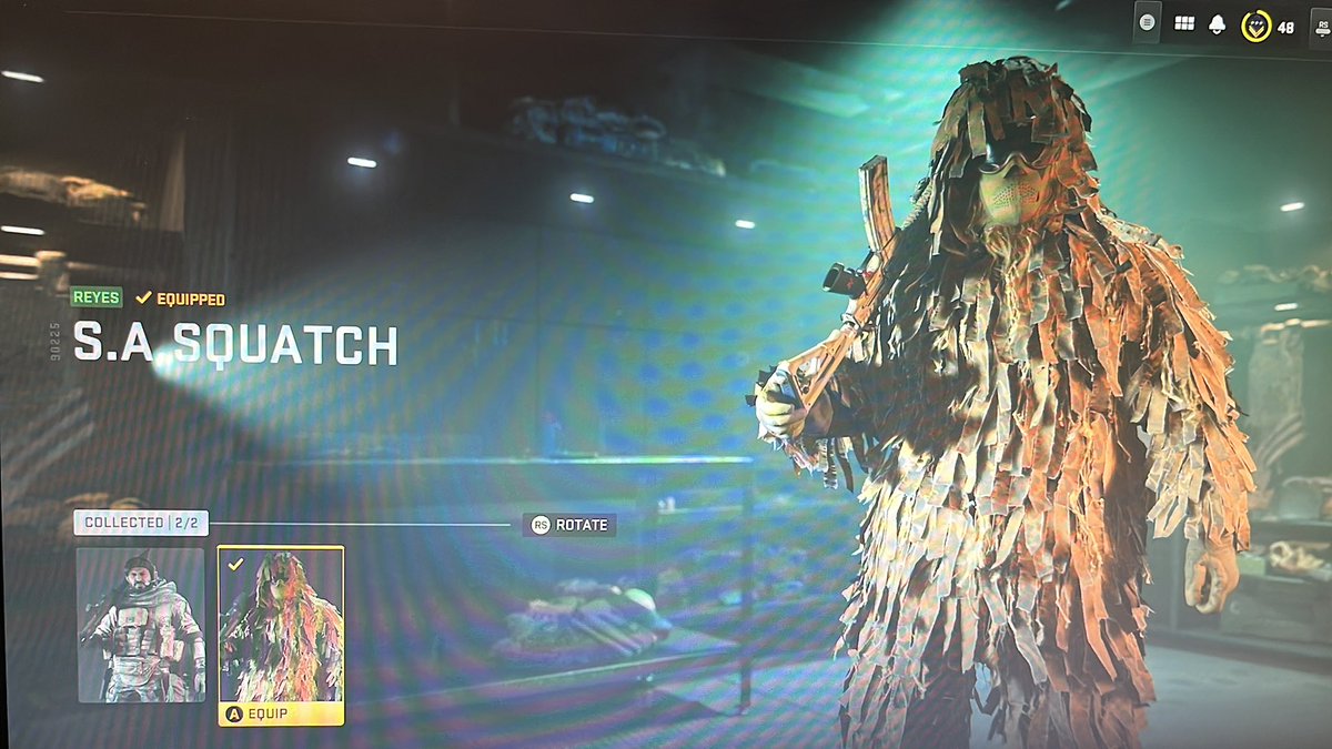 MACSGRIP's tweet photo. Did you get your Squatch Ghillie suit yet? @JackLinks #messinwithsasquatch #jacklinks #MW2 https://t.co/RsuniMEIOY
