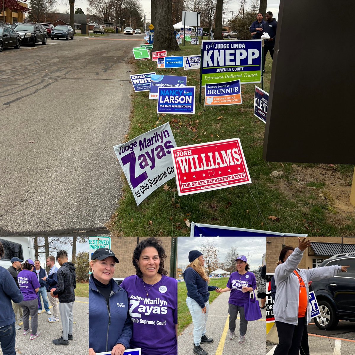 Despite the windy conditions at the Board of Elections today in Toledo, the line of voters was out the door, the food trucks had amazing eats and the music was on point. Souls to the Polls!