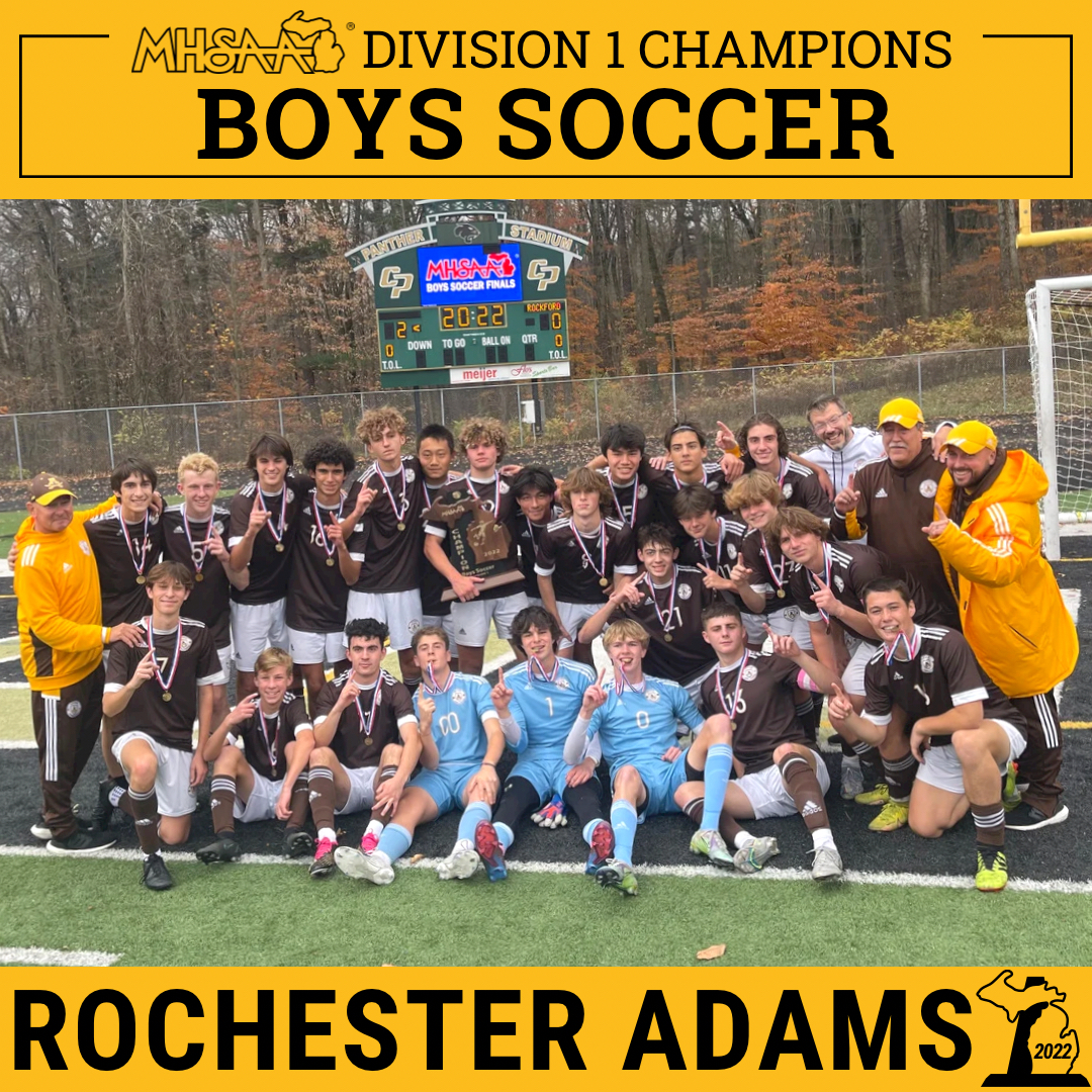 MHSAA on Twitter "⚽ D1 BOYS SOCCER FINAL Rochester Adams Holds Off