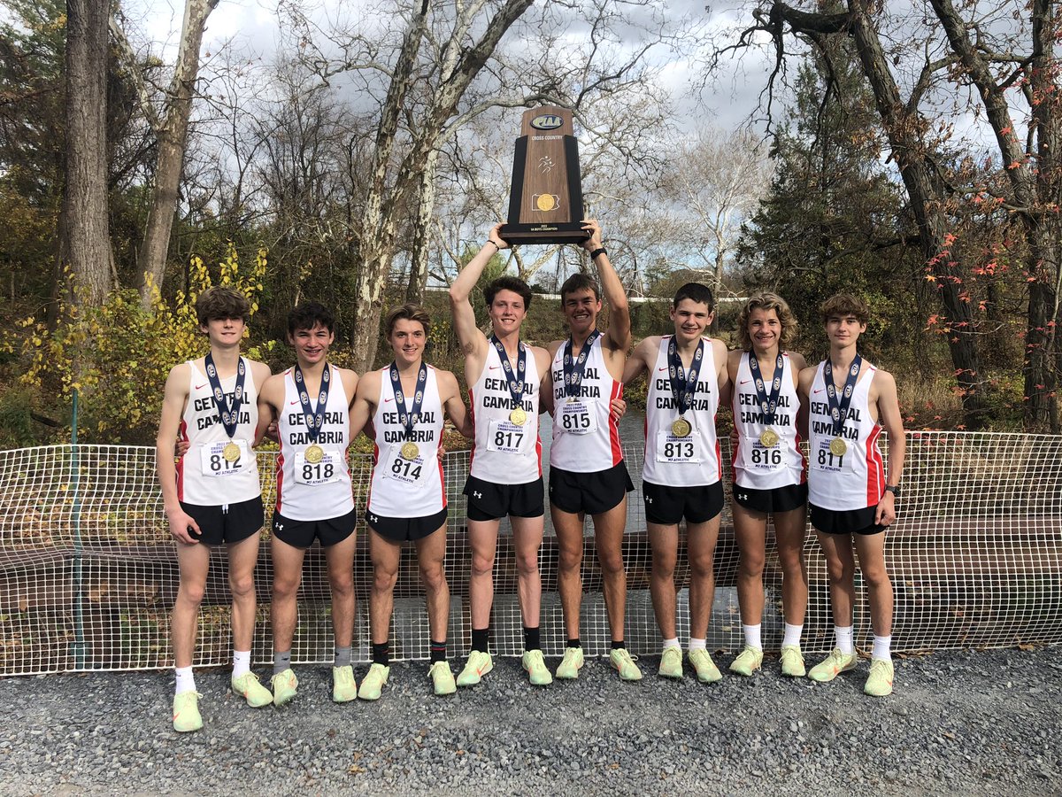 2022 PIAA Class A STATE CHAMPIONS!!  Central Cambria Boys’ Cross Country’s 1st in school history &amp; Coach Wilson’s 6th overall.  #WeAreCC