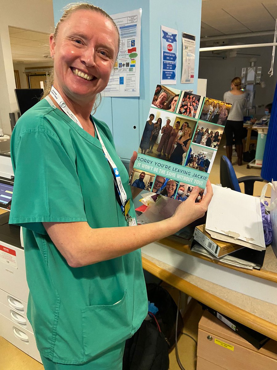 UHP_TorcrossCCU's tweet photo. A sad day for #teamTorcross as we bid a fond farewell to Jackie, who after 25 years at @UHP_NHS is embarking on a new adventure as part of the Community Cardiac Nursing Team.  Good luck Jackie! You’ll be sorely missed!
@DerrifordNurses https://t.co/pwJdapnaIf