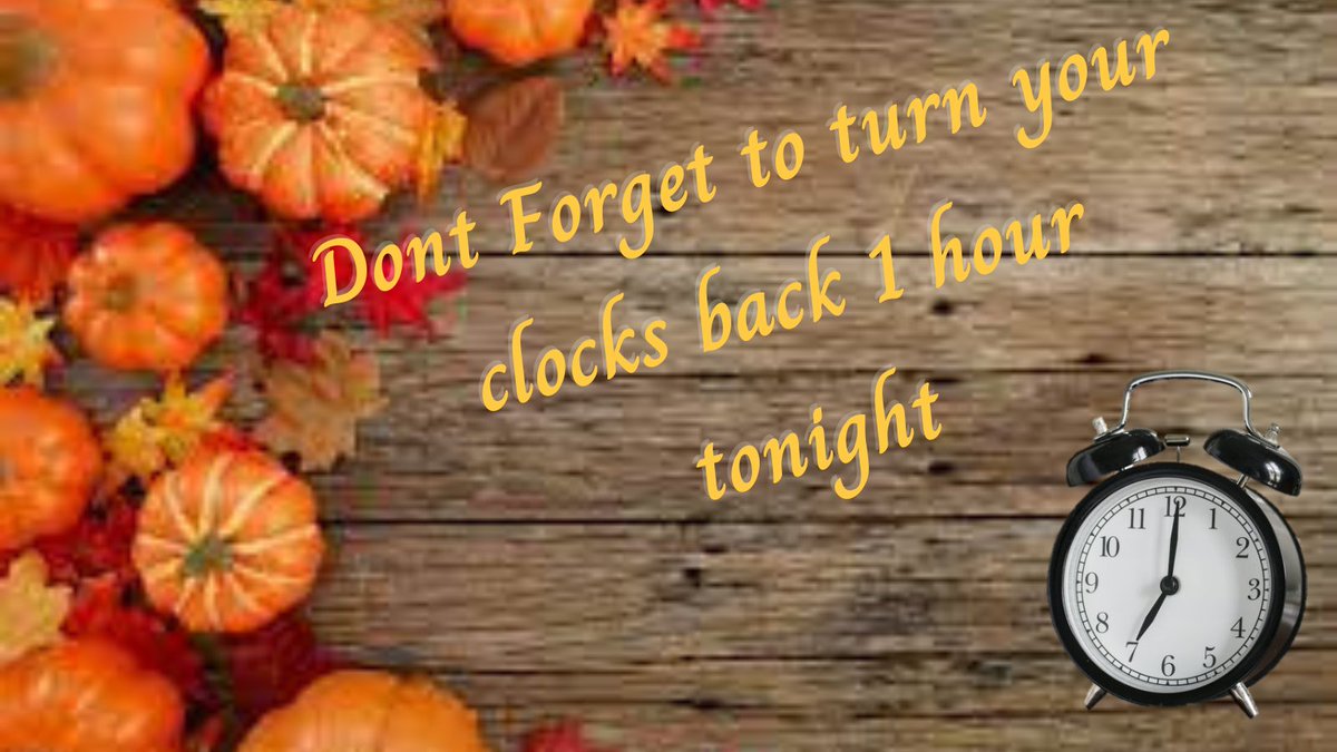 Alphagroupinc's tweet photo. “Spring Forward, Fall Backward” Tonight at 2:00am Daylight savings end. Don’t forget to turn your clocks back 1 hour tonight

#Daylightsavings #SpringforwardFallBackward #Turnbacktheclocks https://t.co/H5wS663lhL