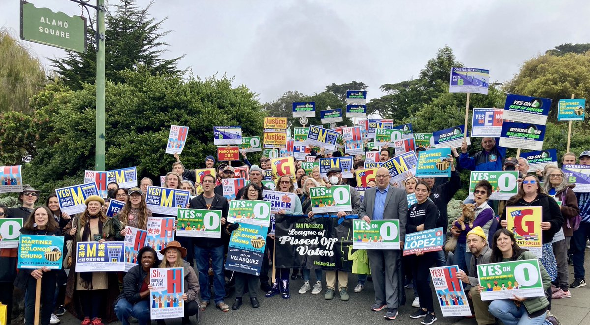 What a GOTV! From Prop O for City College, to Prop G for SFUSD, to Anita Martinez, Susan Solomon, Vick Chung, &amp; Adolfo Velasquez for a better College Board, educators are hitting the streets this weekend for our students. Join us–we need YOU! bit.ly/ccsfWINS