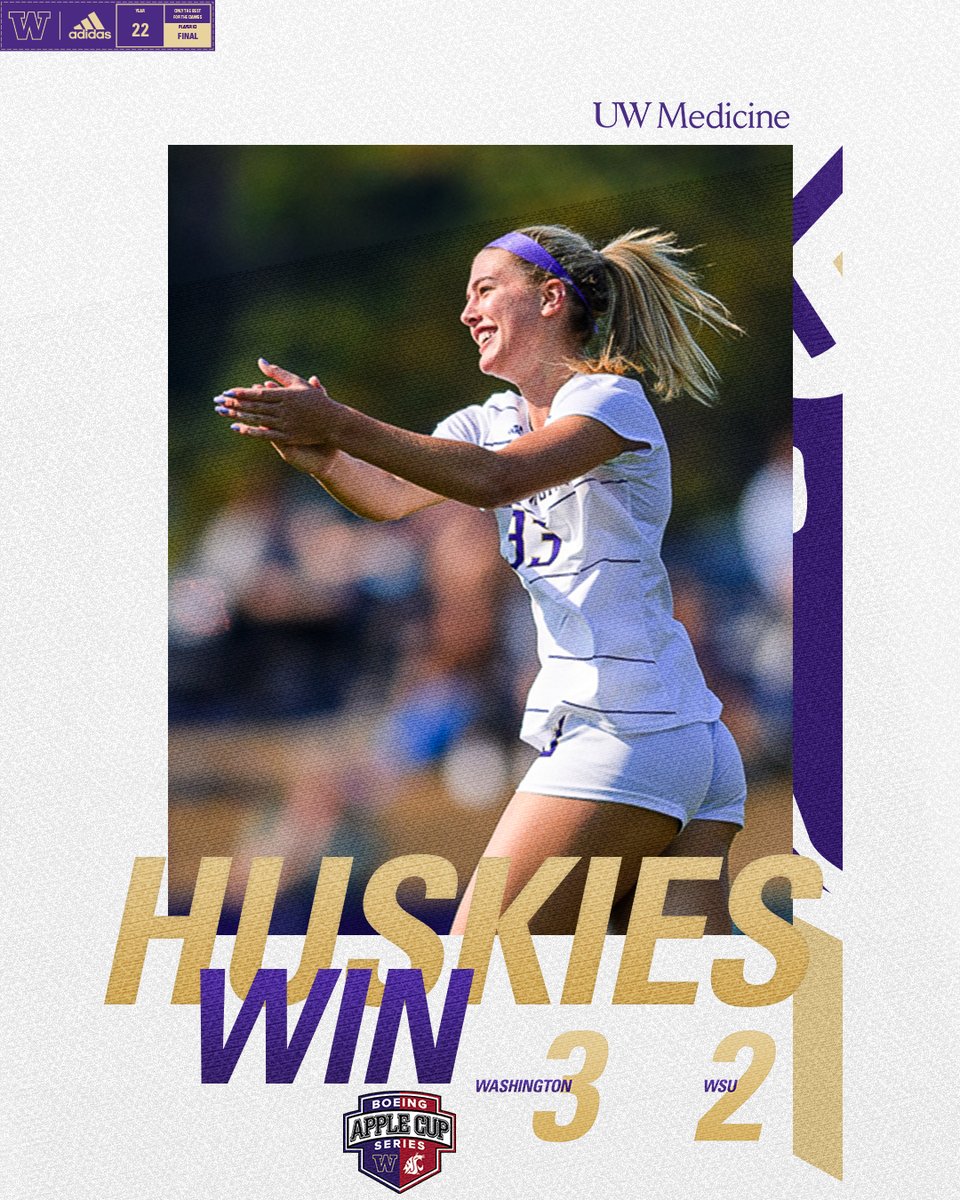 BALL GAME!!!

DAWGS WIN IN PULLMAN FOR THE FIRST TIME SINCE 1996!!!

#BoeingAppleCup x #GoHuskies