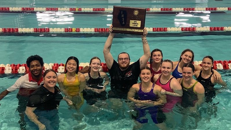 TinleyParkHigh's tweet photo. We are the Champions! Sectional Champions! Congratulations to our #IHSA #StateBound Swimmers! https://t.co/mJUdvcV4Kz