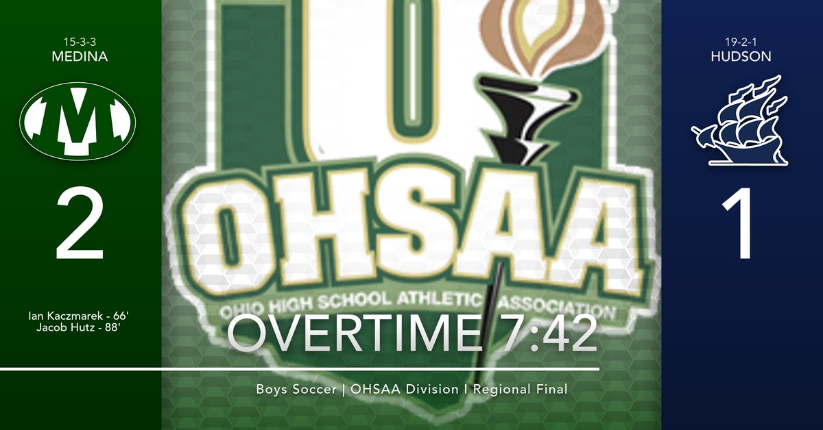 medinaathletics's tweet photo. GOAL! GOAL! Jacob Hutz sends the Bees back to the Final Four!!!! https://t.co/Xo2sK3GsP4