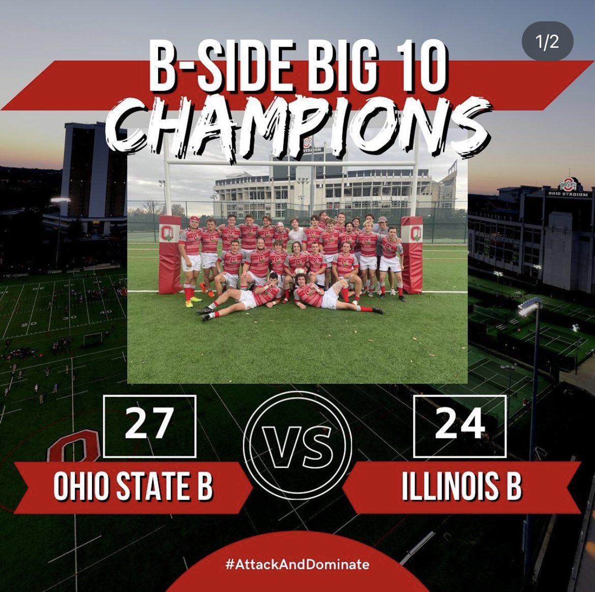 OSUrugby's tweet photo. B-side gets it done #GoBucks https://t.co/r5c3HyIQtS
