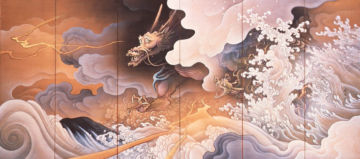 JapanTraCul's tweet photo. Dragon and Tiger, by Hashimoto Gahō, 1895

#nihonga https://t.co/Qtkh781S3Z