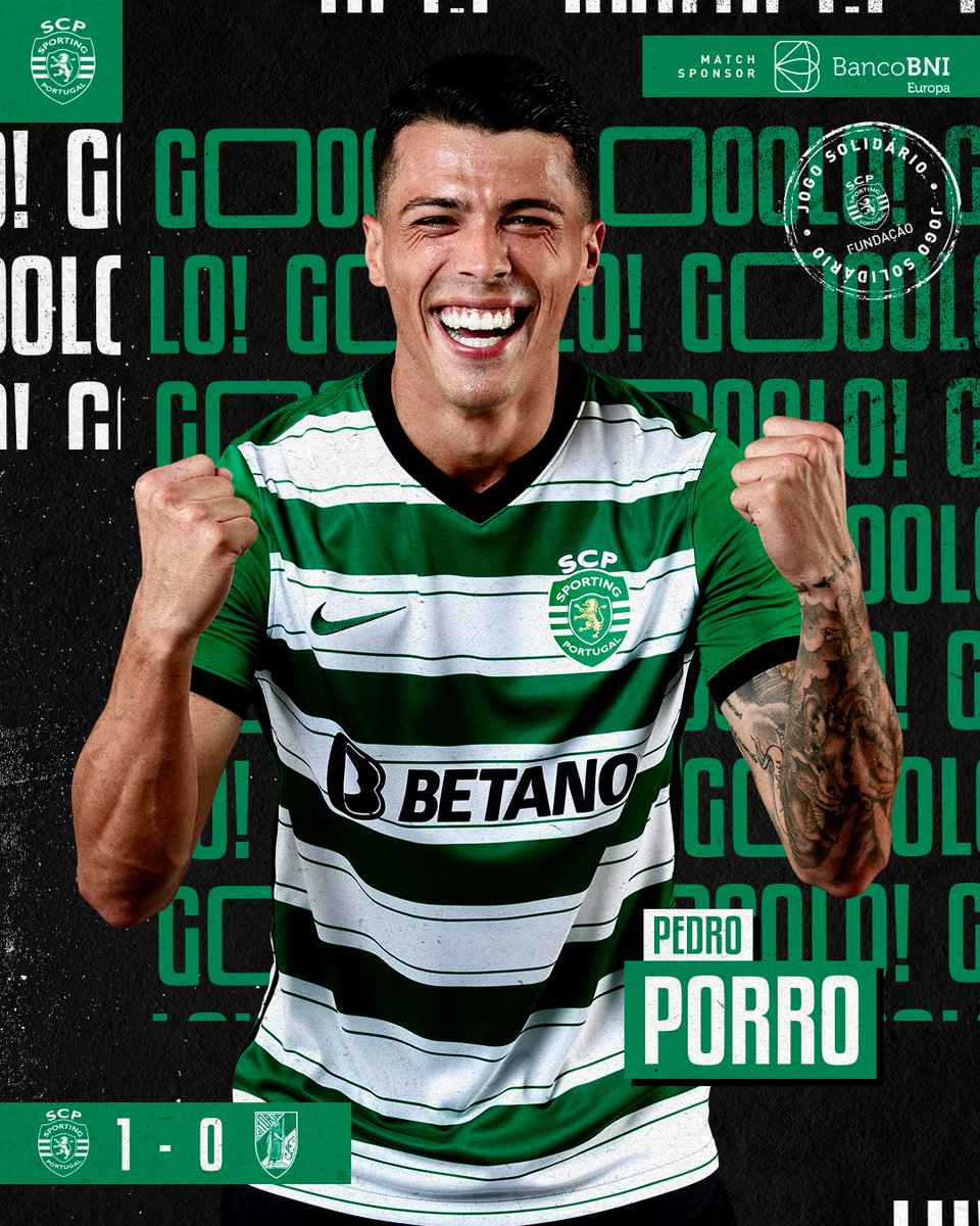 🎙 34' GOLOOOOOOOOOOOO!!! @Pedroporro29_!!!

#SCPVSC | 1-0 | #LigaPortugal #DiaDeSporting