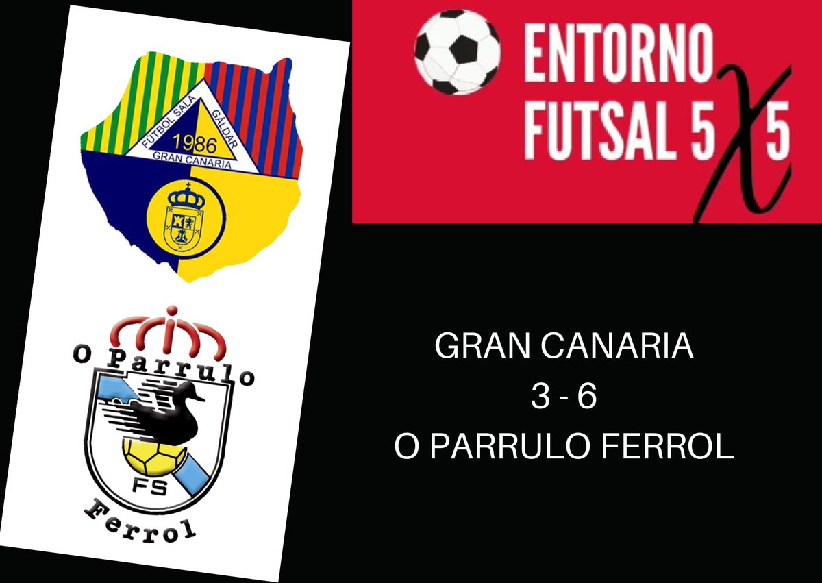 entorno5x5's tweet photo. 💥 🏆 2ª División 🇪🇦 💥

💛💙 Gran Canaria 3️⃣
🆚
🤍💙 O Parrulo Ferrol 6️⃣

➡️ @grancanariafs 💛💙
⚽ @Jonascha18 🇮🇨🇪🇦
⚽ @CristianPD33 🇮🇨🇪🇦
⚽ @khrisdm10 🇮🇨🇪🇦

➡️ @oparrulofs 🤍💙
⚽⚽ @14adri14 🇪🇦
⚽ @KevinChis25 🇪🇦
⚽ @rubenorzaez 🇪🇦
⚽ @HelderGonsalve 🇨🇻🇪🇦
⚽ #WilsonFrancia 🇻🇪 https://t.co/IOJWRWEIc3