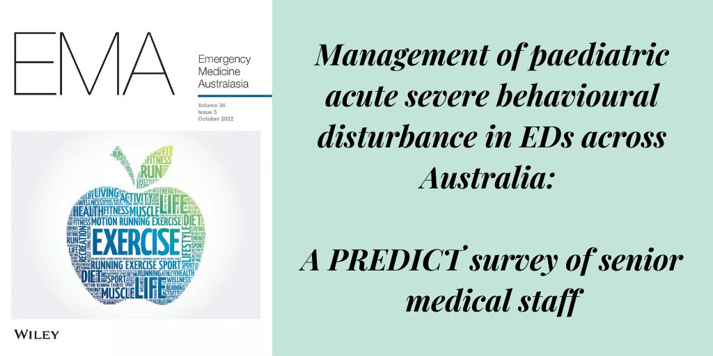 EMA Journal (@emajournal) on Twitter photo Paediatric acute severe behavioural disturbance
#OpenAccess
doi.org/10.1111/1742-6…
<a href="/elyssiabourke/">Elyssia Bourke</a> <a href="/DrSimonCraig/">Simon Craig</a> <a href="/PREDICT_network/">PREDICT network</a>
<a href="/WileyHealth/">Wiley Clinical Health</a> <a href="/acemonline/">ACEM</a> Paediatric acute severe behavioural disturbance
#OpenAccess
doi.org/10.1111/1742-6…
<a href="/elyssiabourke/">Elyssia Bourke</a> <a href="/DrSimonCraig/">Simon Craig</a> <a href="/PREDICT_network/">PREDICT network</a>
<a href="/WileyHealth/">Wiley Clinical Health</a> <a href="/acemonline/">ACEM</a>