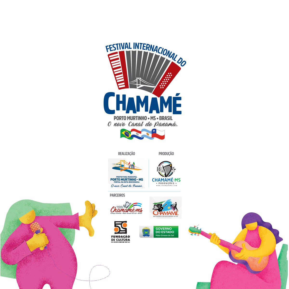 🪗 A cultura fronteiriça também te espera no 4º e último dia de Festival. 
Durante todo o dia, oficinas acontecerão em pontos da cidade. Já noite, claro, é a hora dos shows musicais 🪗 e apresentações de dança 💃🏻 na Praça de Eventos José Barbosa de Souza Coelho.