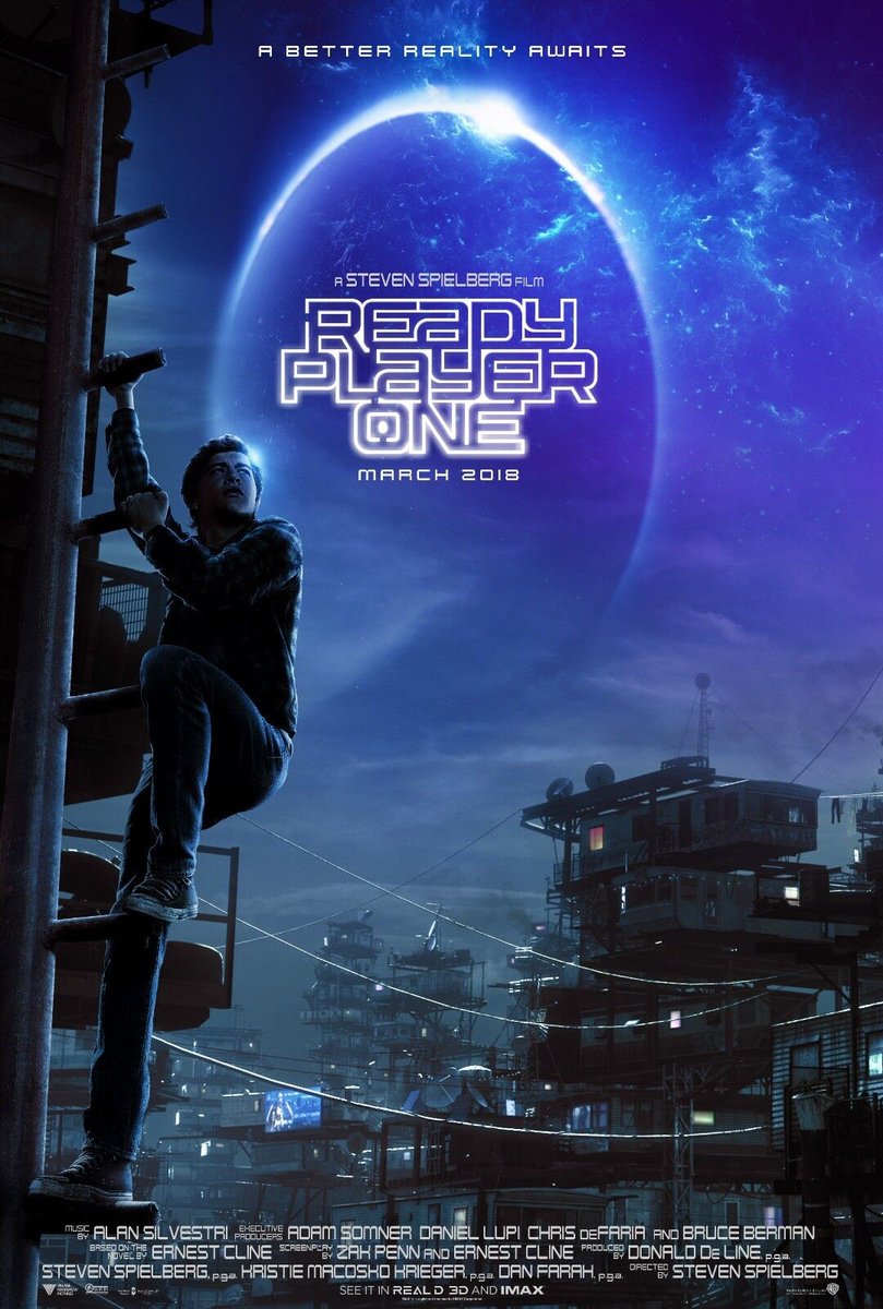 Sometimes everything is fine but then I remember the Ready Player One teaser poster where the guy has one crazy long leg and then nothing is fine 

#movieposters