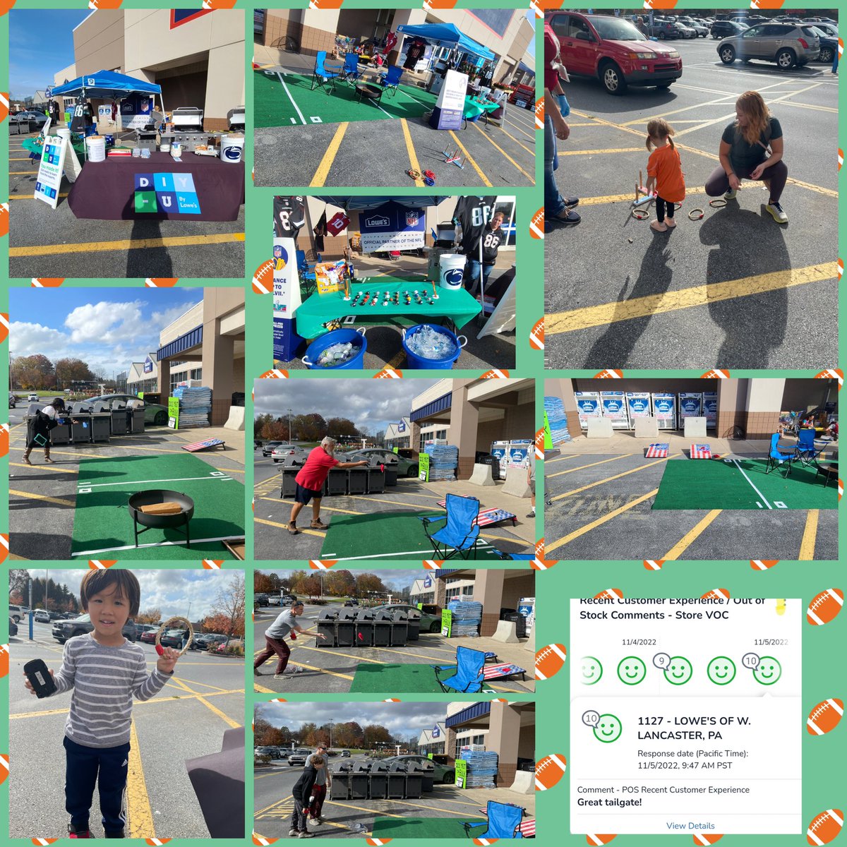 What a great day to spend tailgating with our customers. Games, prizes, and hotdog… LETS GO!! #Lowes1127 #Lancaster <a href="/BarbTaylor06/">Barb</a> <a href="/JHoffmann2207/">Joe Hoffmann</a> <a href="/DamonBennettR7/">DBennett</a> <a href="/BoltzBill/">Bill Boltz</a> <a href="/JoeMcFarland_/">Joe McFarland</a>