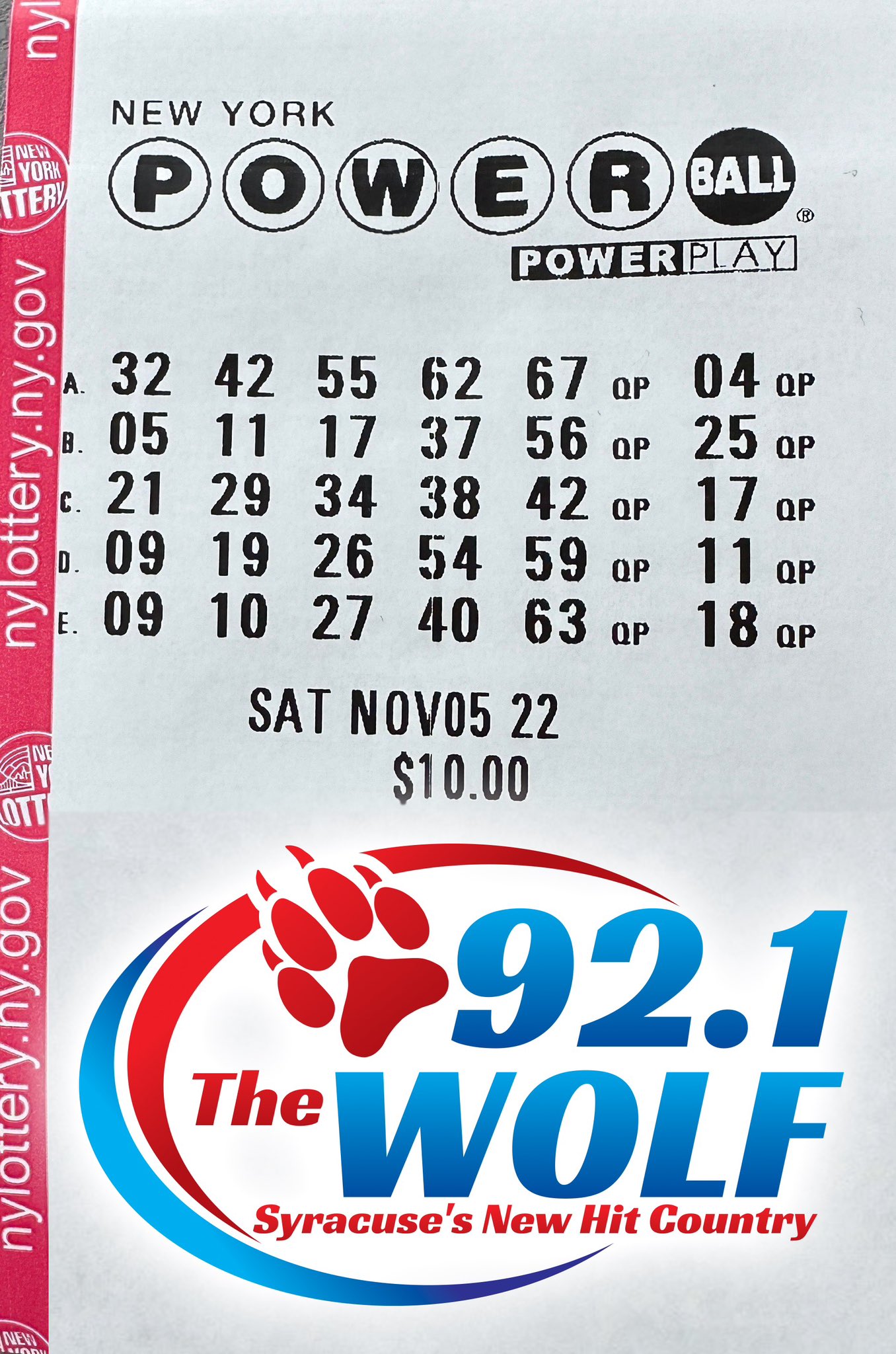 92.1 The WOLF on Twitter: "WIN YOUR SHARE of the $1.6 BILLION #Powerball  Jackpot! 92.1 The WOLF is giving you the chance to win a share of tonight's  record-breaking jackpot. Just LIKE