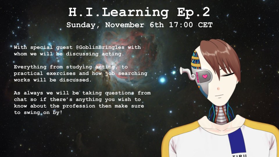 Tiru21st's tweet photo. Get ready for ep.2 of #HILearning TOMORROW with the wonderful actor behind fan favourites like Quixy the lovable Kobold and Cowboy Gamer Goblin @/GoblinBringles ! Link in the comments below https://t.co/tRsTtdIVHu