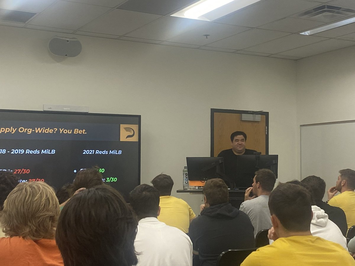 BWUBaseball's tweet photo. Big thanks to @drivelinebases for talking to the guys today! #BWboys https://t.co/C06rdwYu0H