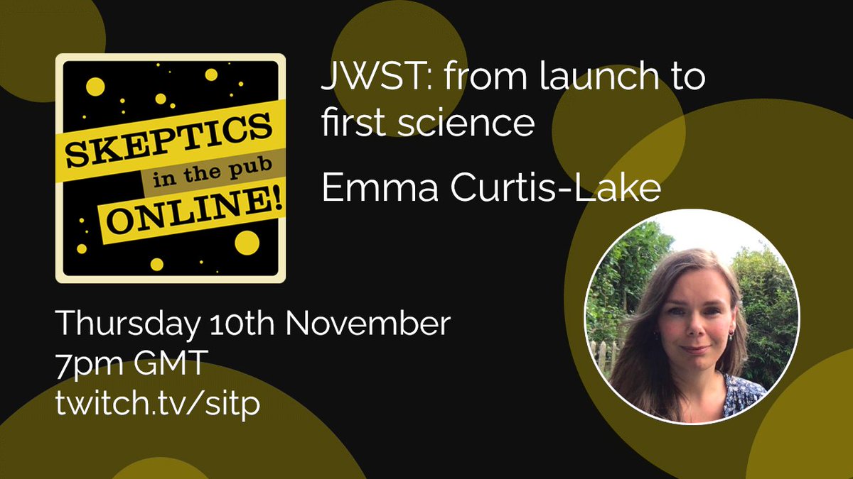 We've been a tad quiet recently, was something going on last weekend? Hm, oh yes, we were all at QED! Well we're back with a really exciting talk on Thursday with <a href="/astronomeremma/">Emma Curtis Lake</a> who will be talking about her work with the James Webb telescope! Can't wait to see you all again!