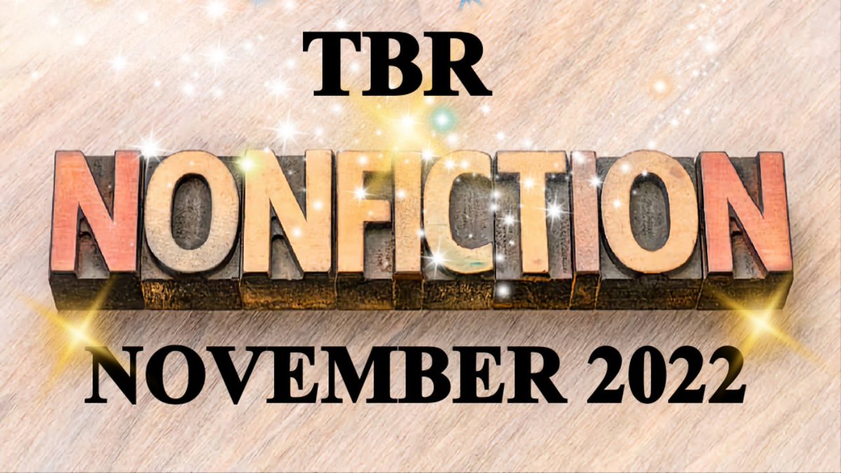 Gosh!!!It's 03:00 am IST here , just finished editing and uploading my TBR video for Non Fiction November 2022!!!Watch the full video here :
youtu.be/tkrr0NbSENs
#booktube
@NonficNovember