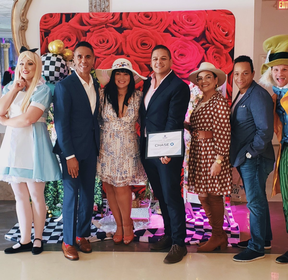 The Hispanic Professional Women's Association #HPWA did an amazing job hosting their annual Tea Party and live auction fundraiser. It was great seeing so many <a href="/Chase/">Chase</a> colleagues in attendance and I was proud to see that Chase was a Mad Hatter sponsor.
