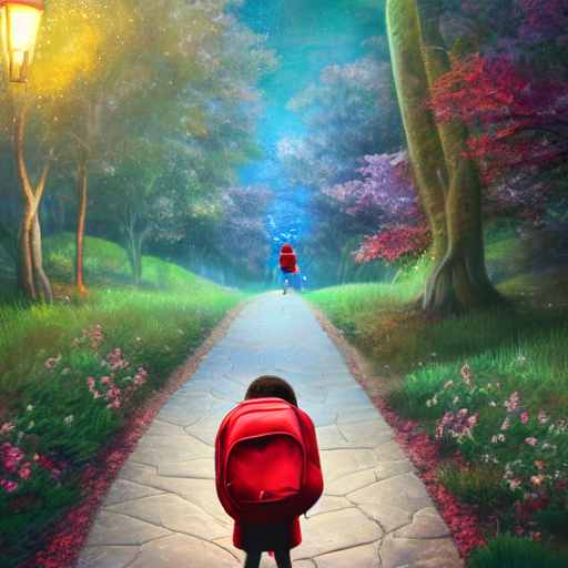 Backpack 🎒 on Twitter "RT DoubleDALLE "a pensive child with his red
