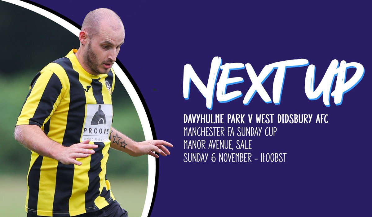 West Didsbury AFC (@westdidsburyafc) on Twitter photo π County Cup π
Tomorrow we travel to Sale to take on <a href="/ChesmanSFL/">Cheshire & Manchester Sunday League</a> side <a href="/DavyhulmeParkFC/">Davyhulme Park Football Club</a> in the Manchester FA County Cup 2nd round
ππ€ππ€ π County Cup π
Tomorrow we travel to Sale to take on <a href="/ChesmanSFL/">Cheshire & Manchester Sunday League</a> side <a href="/DavyhulmeParkFC/">Davyhulme Park Football Club</a> in the Manchester FA County Cup 2nd round
ππ€ππ€